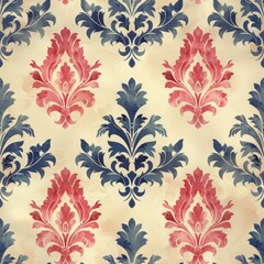 Damask decorative duotone pattern