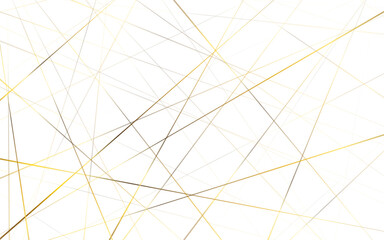 Hand drawn seamless pattern of chaotic golden diagonal lines. It can be used for a textile design