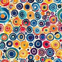 Circles colorful pattern