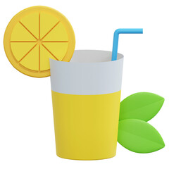 orange juice spring icon illustration