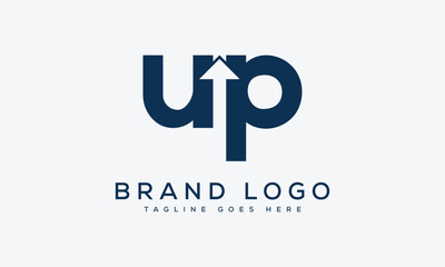 letter UP logo design vector template design for brand.