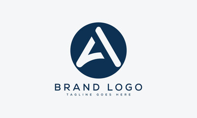 letter La logo design vector template design for brand.