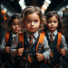family in the city