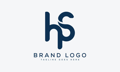 letter HS logo design vector template design for brand.