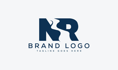 letter NR logo design vector template design for brand.