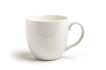 Obraz premium White ceramic mug isolated on white background