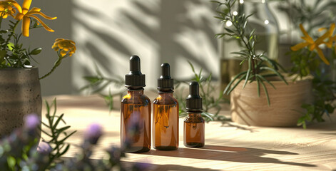 essential oil and lavender Mockup bottle.Ai