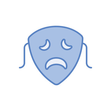 Blue Line Tragedy vector icon