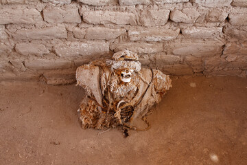 Chauchilla cemetery in Peru