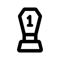 trophy line icon