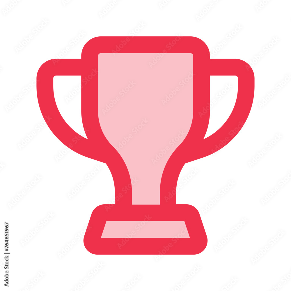 Wall mural trophy outline fill icon