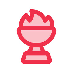 torch outline fill icon
