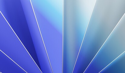 Abstract blue background with stripes - 3D illustration © PX Media