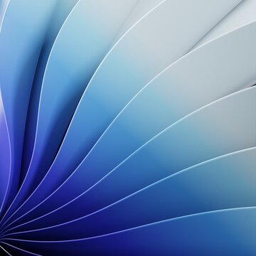 Abstract blue square background with stripes - 3D illustration