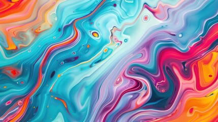 Organic and mesmerizing, this seamless pattern showcases the ethereal beauty of marbled ink swirling in a fluid, abstract design. Ideal for textiles, wallpapers, and web backgrounds, this ca - obrazy, fototapety, plakaty