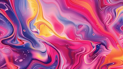 Fototapeta premium Organic and mesmerizing, this seamless pattern showcases the ethereal beauty of marbled ink swirling in a fluid, abstract design. Ideal for textiles, wallpapers, and web backgrounds, this ca