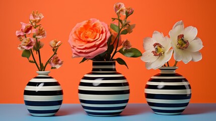 Striped compositions