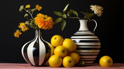 Striped compositions