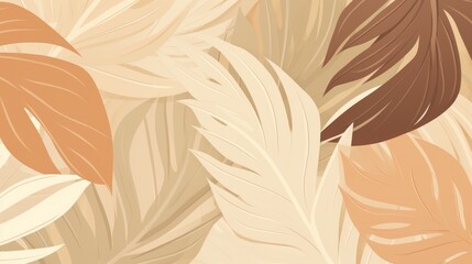 A beige, leafy watercolor background, adding a touch of artistic elegance.