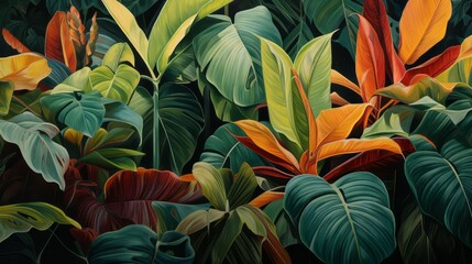 seamless pattern with Tropical Fusion