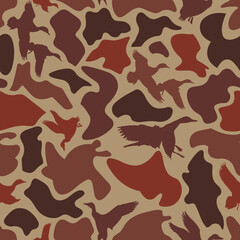 vector seamless duck hunter camouflage pattern, duck hunting camo, hunter camo