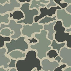 vector fish camouflage, sea camouflage, ocean camouflage