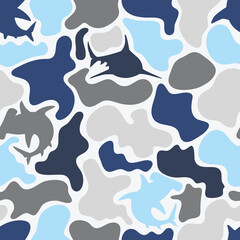 vector fish camouflage, sea camouflage, ocean camouflage