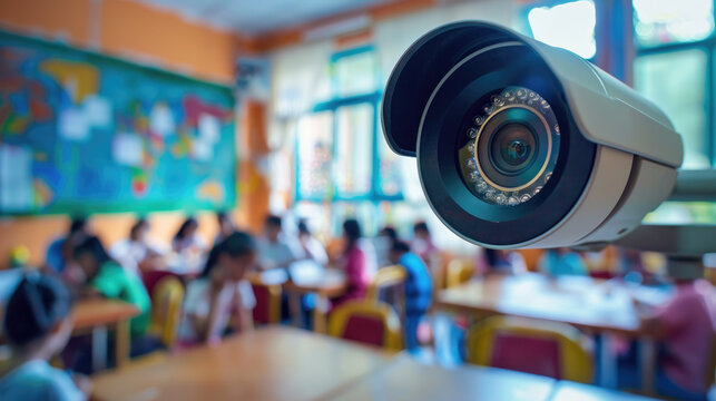 A security camera at the school.
