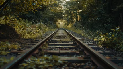 Foto op Canvas Railway track  © ArtBox