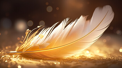 Feather background, feeling of tranquility