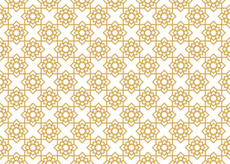 Islamic Seamless Pattern Design - Editable Vector : Suitable for Islamic Theme and Other Graphic Related Assets.