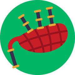 Bagpipe icon celebrates Scotland's unique contribution to global music culture.