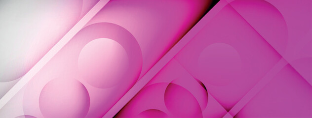 Abstract background - geometric composition created with lights and shadows. Technology or business digital template