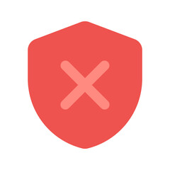 Fototapeta premium unprotected flat icon