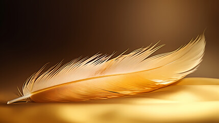 The depiction of feathers with exquisite details