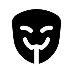 Naklejka premium hacker glyph icon