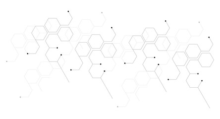Hexagon geometric chemical pattern design,Molecular structure