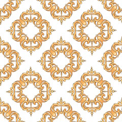 Abstract seamless ornamental pattern for fabric and textile, wallpaper, packaging.