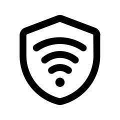 secure connection line icon