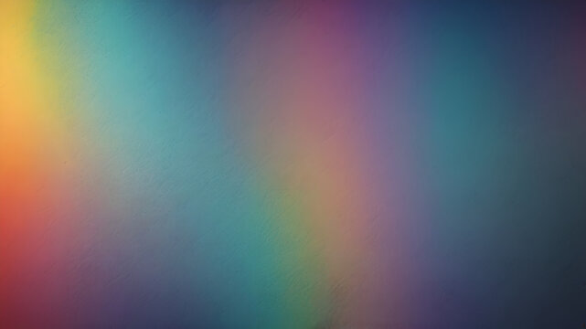 Noisy blue black abstract background. Colorful gradient. Holographic blurred grainy gradient banner background texture.