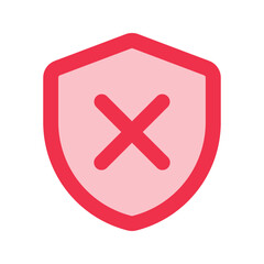 Obraz premium unprotected outline fill icon