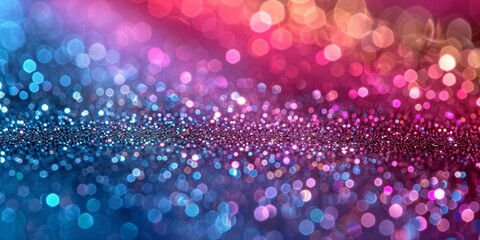 A dazzling abstract background filled with sparkling bokeh lights in vibrant colors.