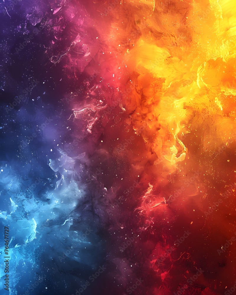 Fototapete bright gradient background with colorful grains. it represents a mix of energy, movement, fun and li