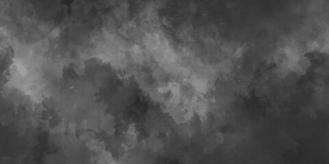 Abstract background with dark gray watercolor texture .white smoke vape dark gray rain cloud and mist or smog fog exploding canvas background .hand painted vector illustration with watercolor design . - obrazy, fototapety, plakaty