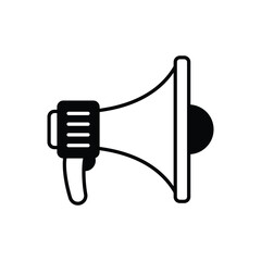 Black solid Marketing Call vector icon