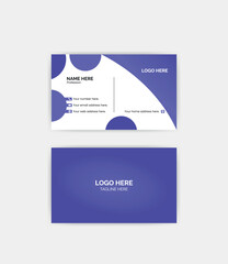 Simple business card design with smart background.