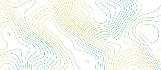 Topographic map background geographic line map pattern .panorama view gradient color wave curve lines .geographic mountain relief abstract grid .the concept map of a conditional geography map . - obrazy, fototapety, plakaty
