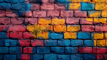 Fototapeta premium Abstract graffiti painting on concrete wall