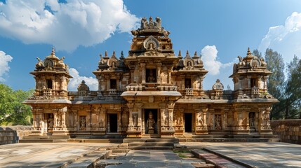 Fototapeta na wymiar The temple of the Hindu God, Narasimha in Melkote, South India