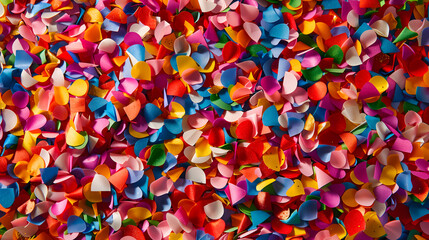 Colorful background with confetti